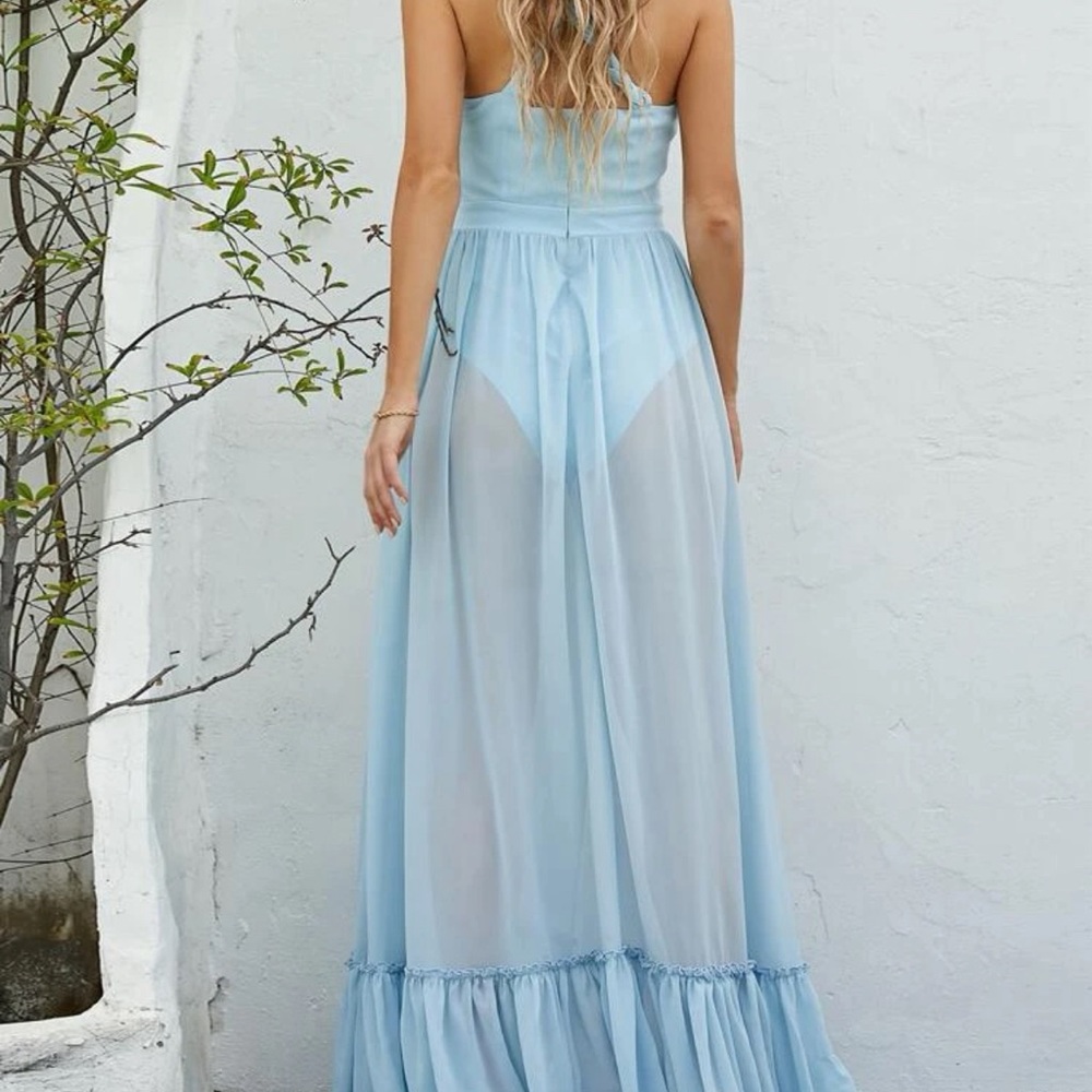 Lovely sky blue dress